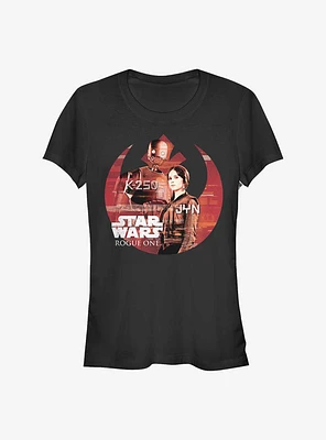 Star Wars Rogue One: A Story Rebel At Heart Girls T-Shirt