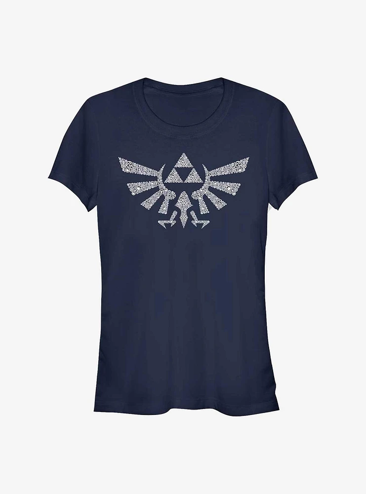 Nintendo Zelda Symbolled Crest Girls T-Shirt