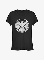 Marvel Avengers Distressed Shield Girls T-Shirt