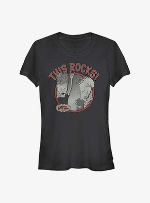 Beavis And Butt-Head Rock Simple Girls T-Shirt