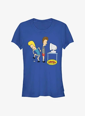 Beavis And Butt-Head Virtual Stupidity Girls T-Shirt
