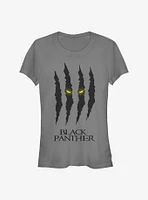 Marvel Black Panther Scratches Eyes Girls T-Shirt