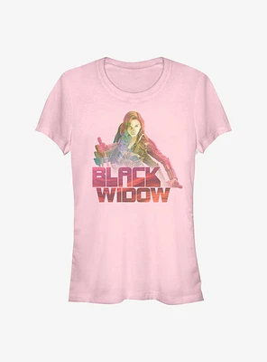 Marvel Black Widow Ombre Girls T-Shirt