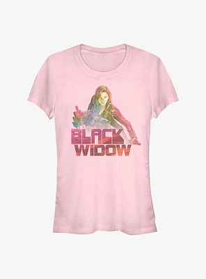 Marvel Black Widow Ombre Black Widow Girls T-Shirt