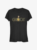 Marvel Guardians Of The Galaxy Groot Smoke Girls T-Shirt