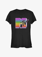 MTV Rainbow Static Girls T-Shirt