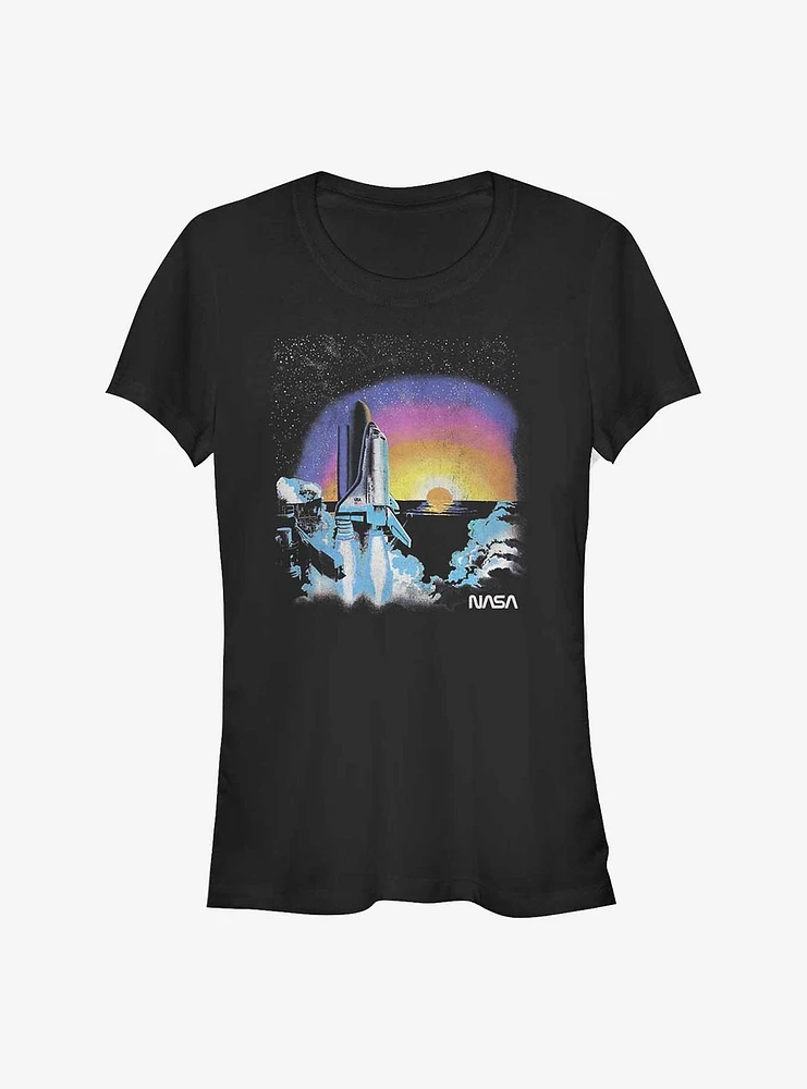 NASA Neon Lift-Off Girls T-Shirt