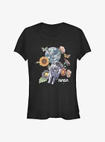 NASA Space Floral Girls T-Shirt
