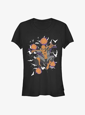 Marvel Spider-Man Spidey Webs Pumpkins Girls T-Shirt