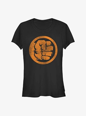 Marvel The Hulk Orange Girls T-Shirt