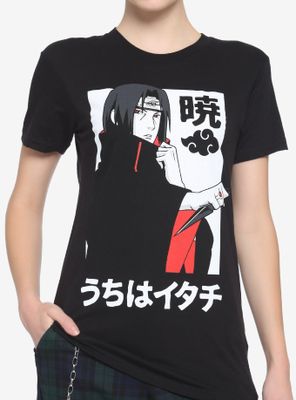 Naruto Shippuden Akatsuki Itachi Boyfriend Fit Girls T-Shirt