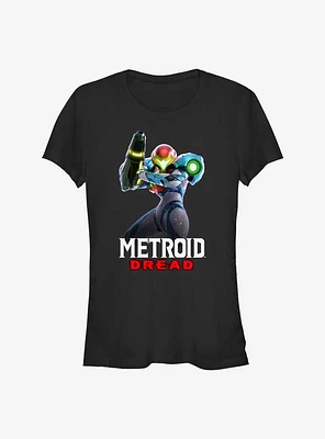Nintendo Metroid Dread Glitch Poster Girls T-Shirt