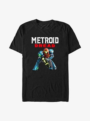 Nintendo Metroid Dread Samus Logo Lockup T-Shirt
