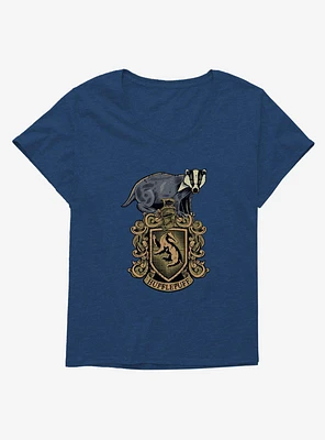 Harry Potter Hufflepuff Shield Girls T-Shirt Plus