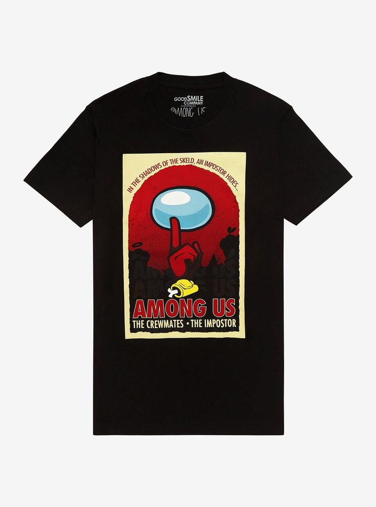 Among Us Red Crewmate Imposter Poster T-Shirt