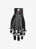 Five Finger Attached Ring Chain Bracelet