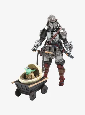 Bandai Star Wars The Mandalorian Meisho Movie Realization Ronin Mandalorian with Grogu Figure