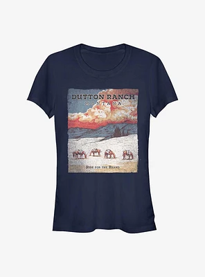 Yellowstone Ride For The Brand Poster Girls T-Shirt