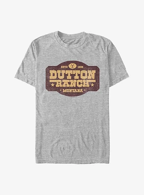 Yellowstone Dutton Ranch Distressed Sign T-Shirt