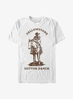 Yellowstone Man On Horse Brown T-Shirt