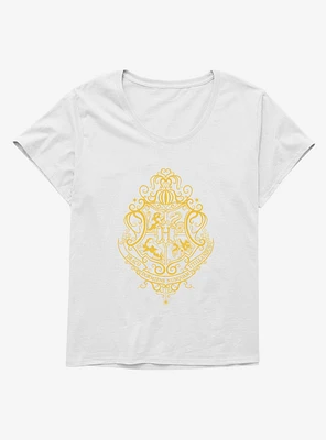 Harry Potter Hogwarts Crest Abstract Girls T-Shirt Plus