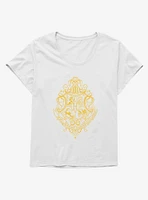 Harry Potter Hogwarts Crest Abstract Girls T-Shirt Plus