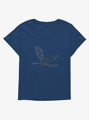 Harry Potter Hedwig Bringing Firebolt Girls T-Shirt Plus