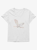 Harry Potter Hedwig Bringing Firebolt Girls T-Shirt Plus