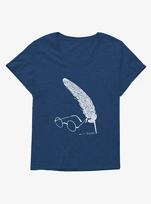 Harry Potter Glasses & Quill Girls T-Shirt Plus