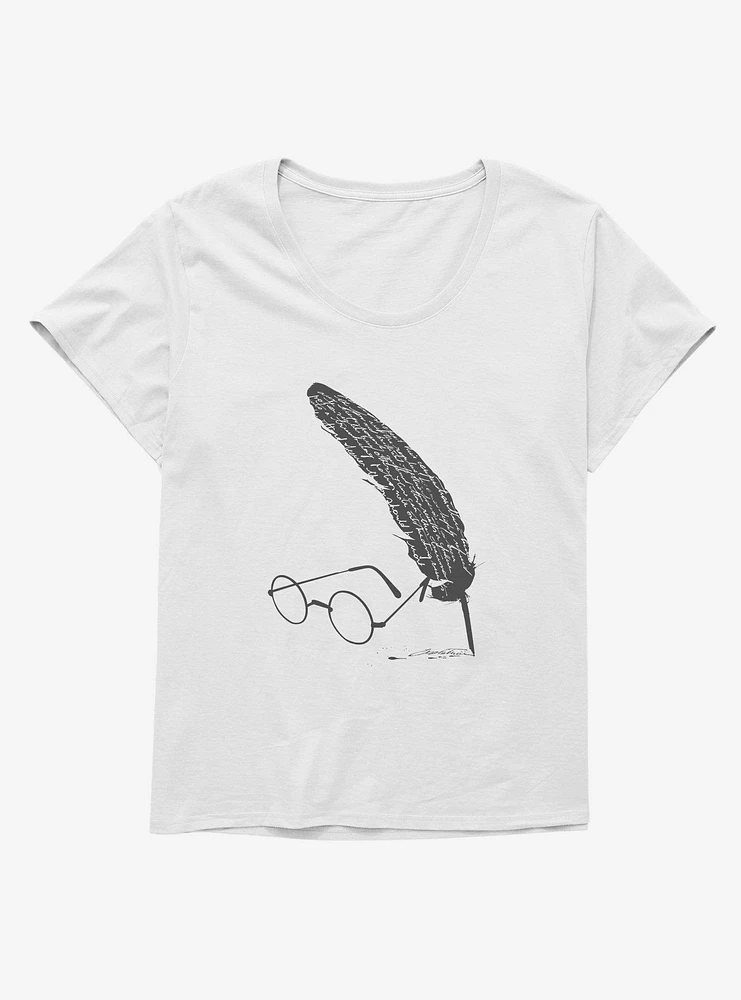 Harry Potter Glasses & Quill Girls T-Shirt Plus