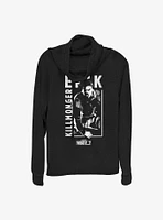 What If?? Erik Killmonger Was Special-Ops Girls Cowlneck Long-Sleeve Top