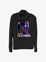 What If?? Erik Killmonger Special-Ops & The Watcher Girls Cowlneck Long-Sleeve Top