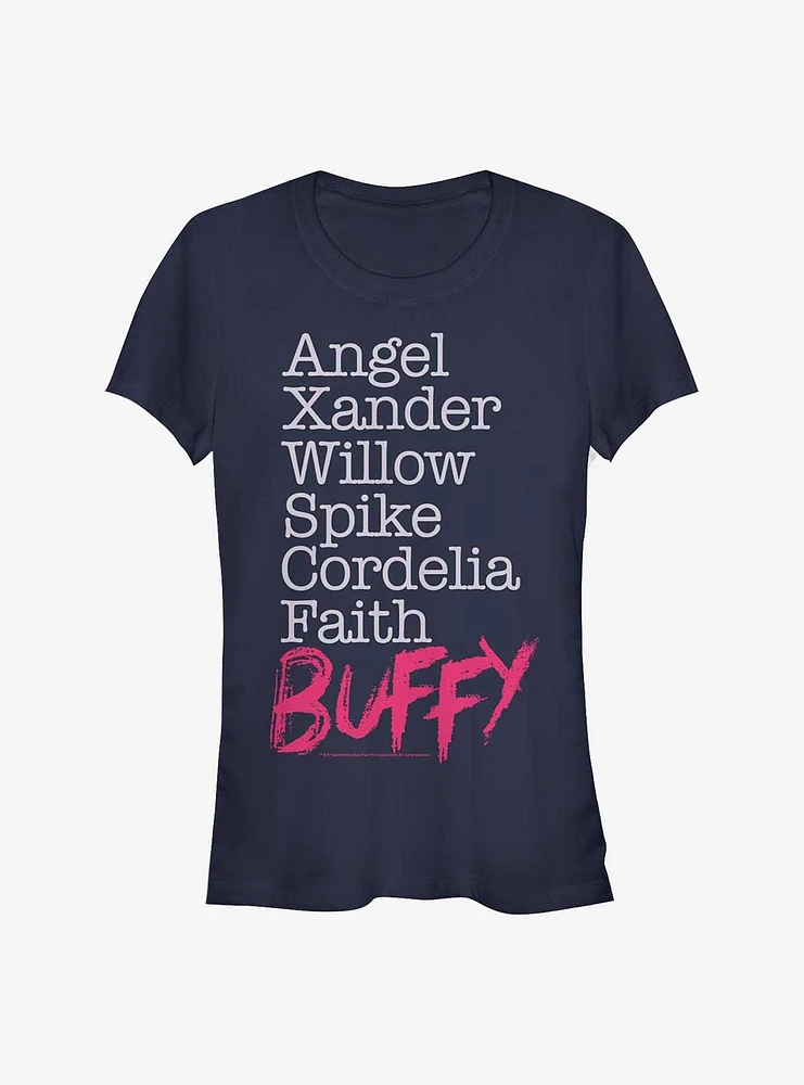 Buffy The Vampire Slayer Namestack Girls T-Shirt