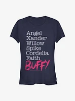 Buffy The Vampire Slayer Namestack Girls T-Shirt