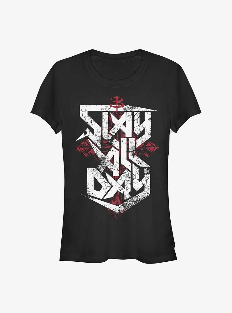 Buffy The Vampire Slayer Slay All Day Girls T-Shirt