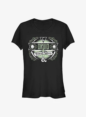 Dungeons And Dragons Druid Label Girls T-Shirt