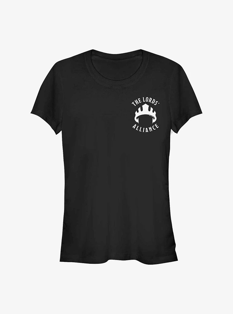 Dungeons And Dragons Lord's Alliance Solid Logo Girls T-Shirt