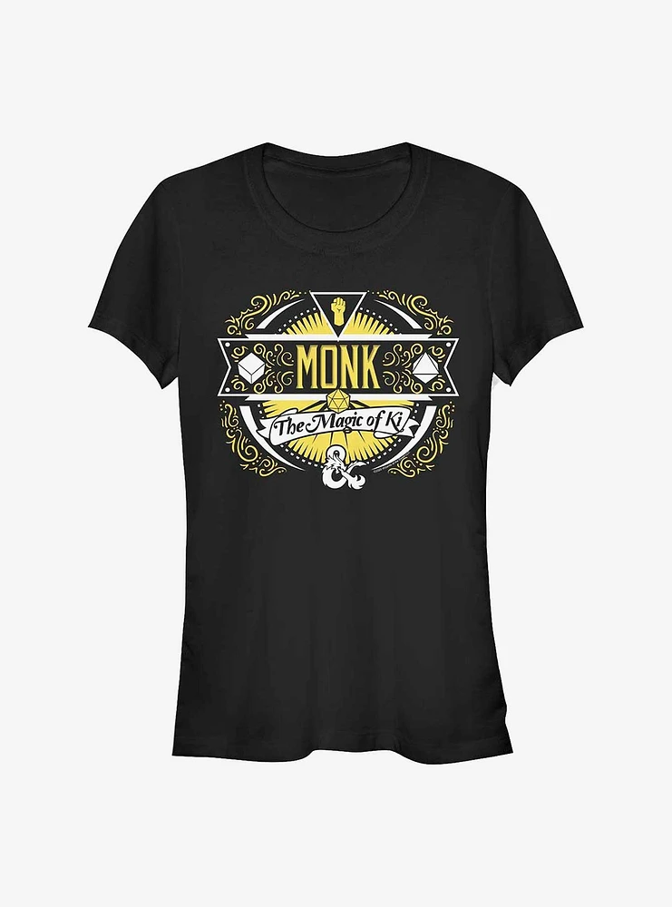 Dungeons And Dragons Monk Label Girls T-Shirt