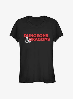 Dungeons And Dragons Rendered Logo Girls T-Shirt