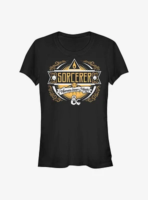 Dungeons And Dragons Sorcerer Label Girls T-Shirt