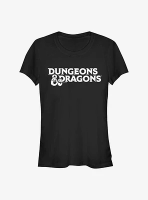 Dungeons And Dragons Stacked Logo Girls T-Shirt