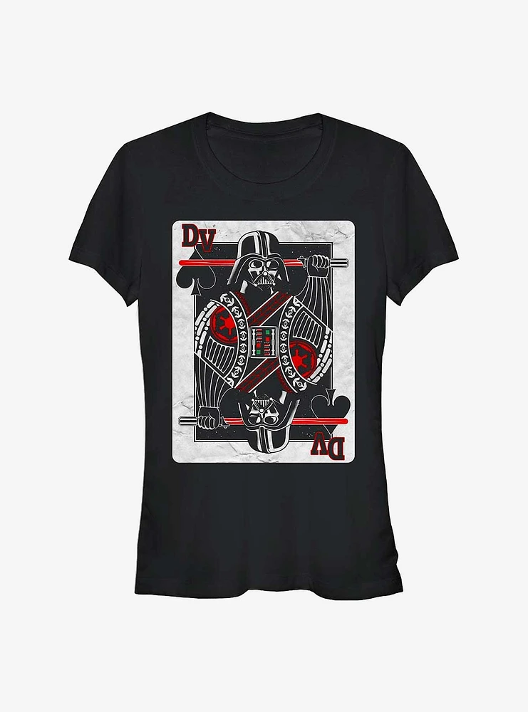 Star Wars Darth Vader Card-King Girls T-Shirt