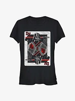 Star Wars Darth Vader Card-King Girls T-Shirt