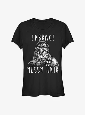 Star Wars Embrace Messy Hair Chewbacca Girls T-Shirt