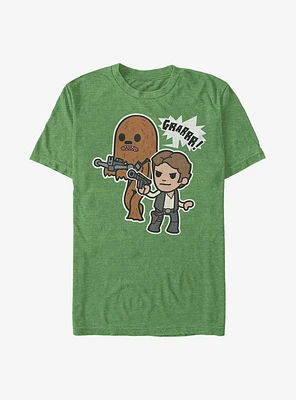 Star Wars Han Solo And Chewbacca Girls T-Shirt