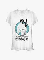 Star Wars Kiss A Wookiee Leia Girls T-Shirt