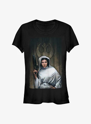 Star Wars Leia Painting Girls T-Shirt