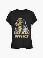 Star Wars Shiny Droids Girls T-Shirt