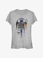 Star Wars Splatter R2-D2 Girls T-Shirt