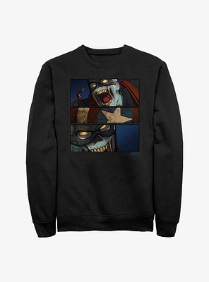 Marvel What If...? Zombie Cap Panels Sweatshirt